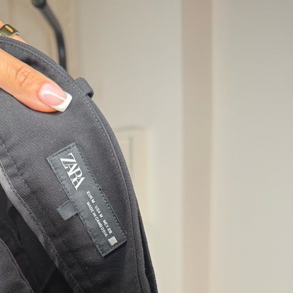 Zara High Waisted Trousers with Lined Belt 4387/040 - Size M - Picture 5 of 8